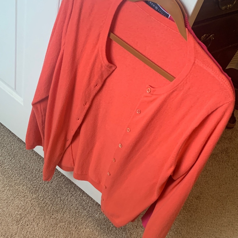 Pure Collection Fiery Red Cashmere Sweater